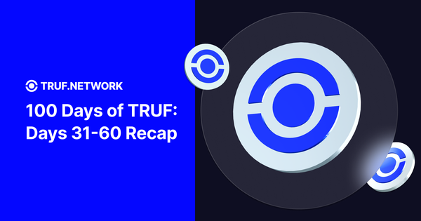 100 Days of TRUF: Days 31-60 Recap